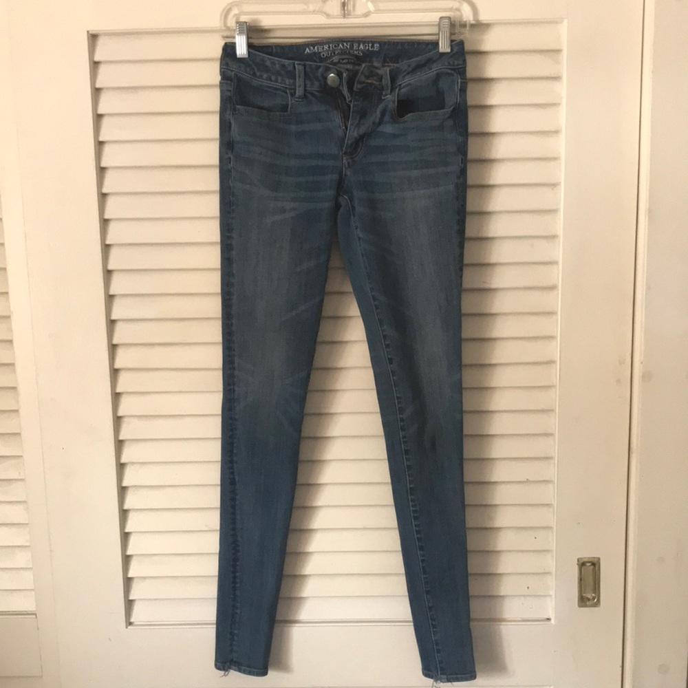 American Eagle Outfitters Women's Blue Skinny Jeans